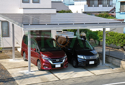 sistema de montagem solar para garagem