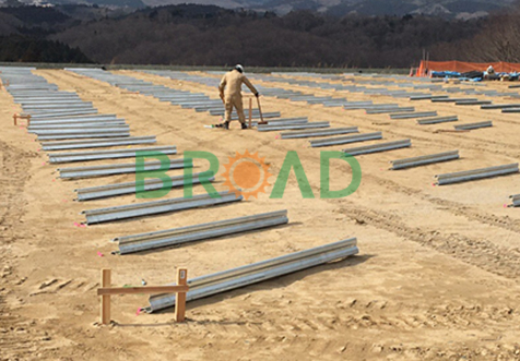 postes de estacas de sistemas de montagem solar