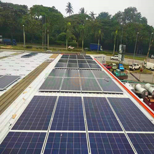 Trapezoid That Telhado Solar Projeto-450KW na Malásia